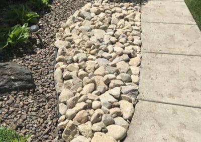 Adams Landscape Design Stone- cobblestone Installation - example