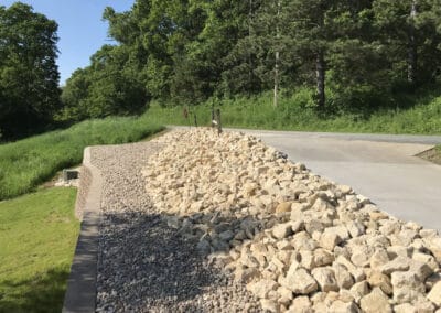 Adams Landscape Design Stone- cobblestone Installation - example
