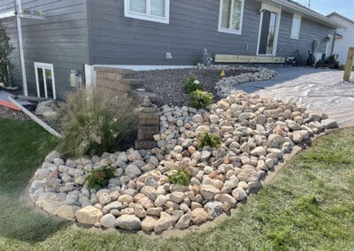 Adams Landscape Design Stone- cobblestone Installation - example