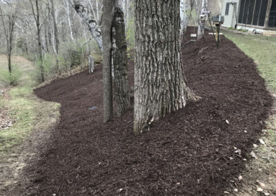 Adams Landscape Design Mulch Installation - example